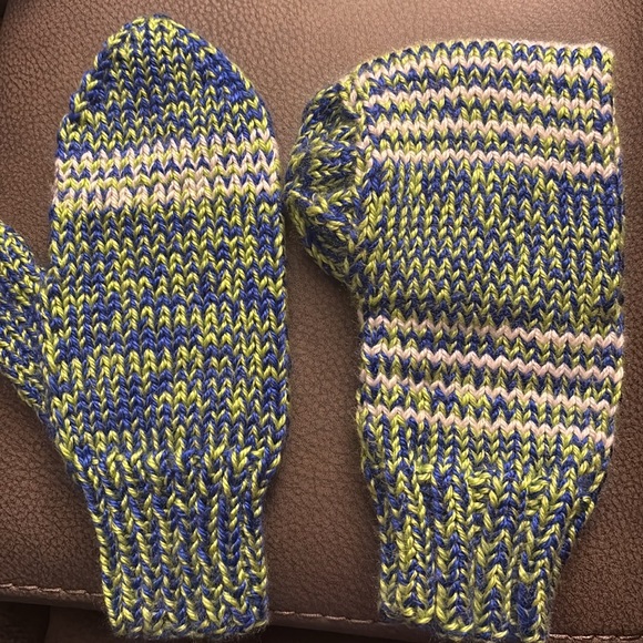Hand Crafted Accessories - Koozie Mittens/handmade.  One size fits most!  Hockey Mom Hand warmers!